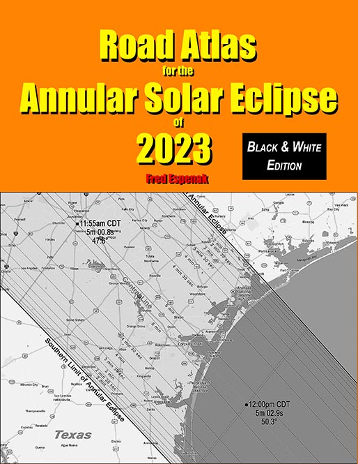 Road Atlas for the Annular Solar Eclipse of 2023